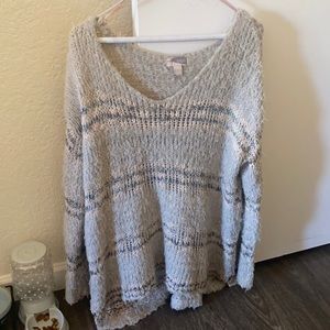 Striped oversized sweater